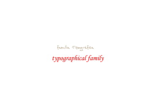 typographical family 