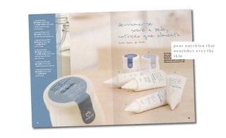 pour nutrition that nourishes over the skin 