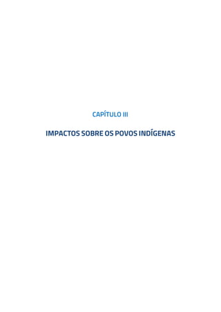 CAPÍTULO III
IMPACTOS SOBRE OS POVOS INDÍGENAS
 