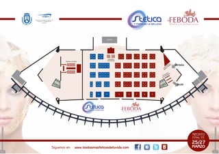 96    94      92     90                          19   17        15        13   11        09   07        05   03        01
                              97    95      93     91                          20   18        16        14   12        10   08        06   04        02
                                                             ESCENARIO
                                                            ACTIVIDADES
        PASARELA DE MODA
                              108 106       104 102     98 100            39A 39         37   35        33   31        29   27        25   23        21              DE S
                                                                                                                                                                  SO MO
                              109 107       105 103     99 101            40A 40         38   36        34   32        30   28        26   24        22         UR RA
                                                                                                                                                              NC S Y
                                                                                                                                                           CO RTA
                                                                                                                                                            TA

                                                                                                                                                                    N
                              123 121       119 117 115 113               61   59        57   55        53   51        49   47        45   43        41         ICIÓ ÍA
                                                                                                                                                              OS RAF
                              124 122       120 118 116 114               62   60        58   56        54   52        50   48        46   44        42   EXP OTOG
                                                                                                                                                             F
                                                                                                                                                          DE


                              137        135 133        131 129           83   81        79   77        75   73        71   69        67   65        63
                              138        136 134        132 130           84   82        80   78        76   74        72   70        68   66        64




                              145
                                           144            143                  89                  88             87             86             85
                              146




Síguenos en:         www.losdiasmasfelicesdetuvida.com
 