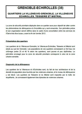 Créations de 9 nouvelles zones de sécurité prioritaires en Rhône-Alpes