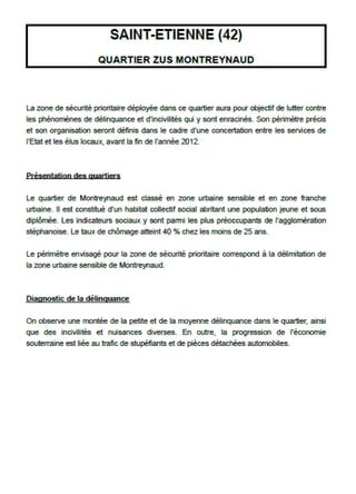 Créations de 9 nouvelles zones de sécurité prioritaires en Rhône-Alpes