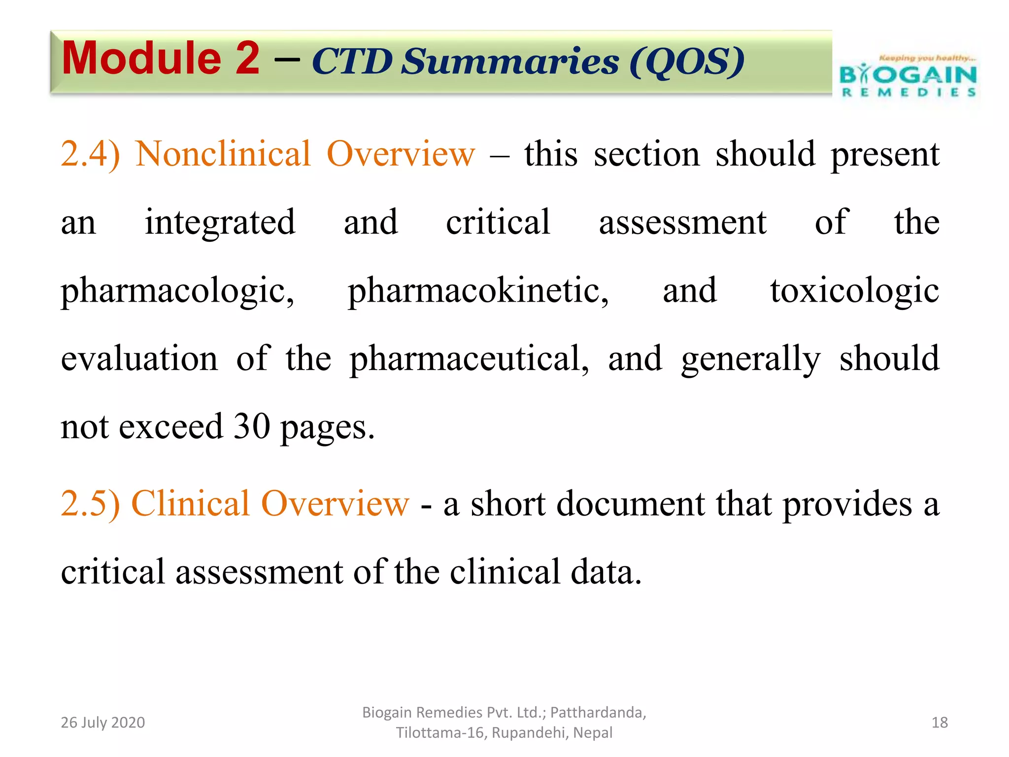 Dossier Preparation/ CTD (Common Technical Document) | PPTX ...
