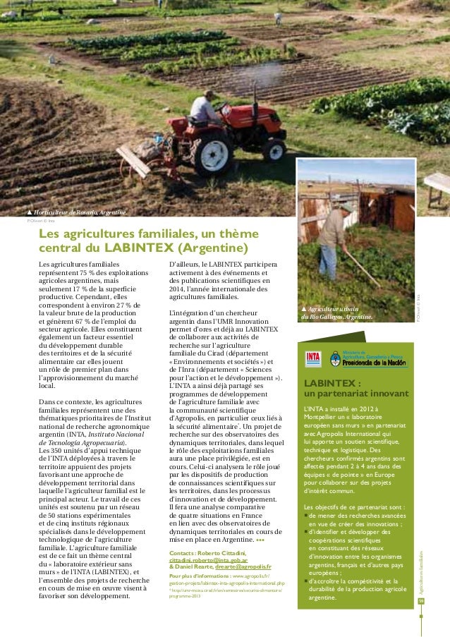 Dossier thématique Agropolis  Agricultures familiales (janvier 2014)