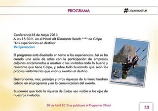 BlogTrip Costa Blanca Calpe 2013. #calpemoción