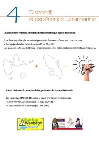 Dossier de sponsoring 1er Guadeloupe Startup Weekend