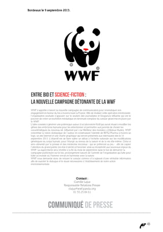 communiqué de presse
                       43
 