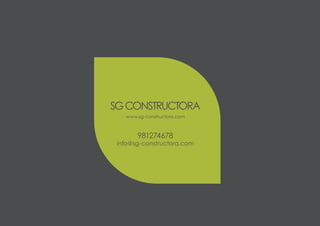 DOSSIER CORPORATIVO SG CONSTRUCTORA | PDF