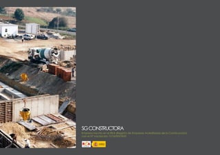 DOSSIER CORPORATIVO SG CONSTRUCTORA | PDF
