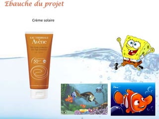 Ebauche du projet

        Crème solaire
 