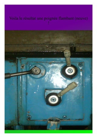 Soudure du manche sur le tube pour avoir la poignée pratiquement finie. 