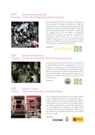 Basurama Ribbons Dossier Basurama | PDF