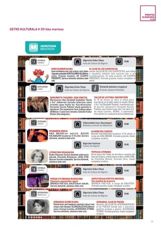 83
GETXO KULTURALA # 2016ko martxoa
PRENTSA
ALDIZKARIA
# 20
 