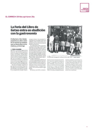 85
EL CORREO # 2016ko apirilaren 20a
PRENTSA
ALDIZKARIA
# 20
 