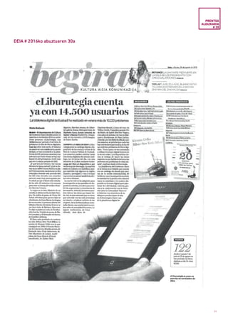 91
DEIA # 2016ko abuztuaren 30a
PRENTSA
ALDIZKARIA
# 20
 