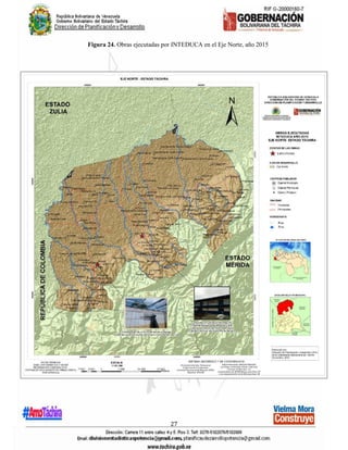 27
Figura 24. Obras ejecutadas por INTEDUCA en el Eje Norte, año 2015
 