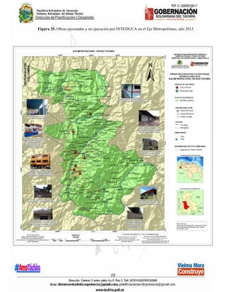 28
Figura 25. Obras ejecutadas y en ejecución por INTEDUCA en el Eje Metropolitano, año 2015
 