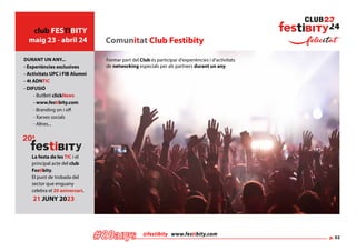 Fes-te partner: Club Festibity 2023-2024