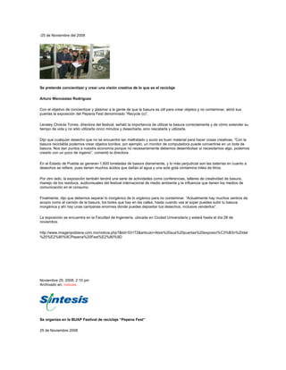 medio ambiente puebla | DOC | Prom | Personal Celebrations & Life Events