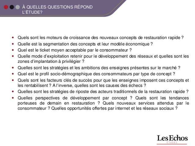 Etude Qualitative Restauration Rapide But Etude Qualitative Restauration Rapide But