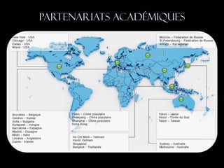 Partenariats académiques
 