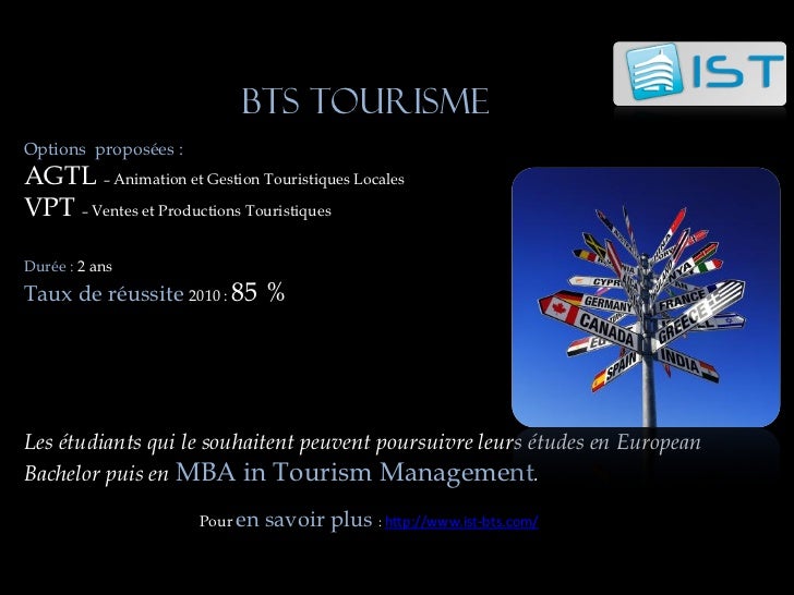 Bts Animation Et Gestion Touristique