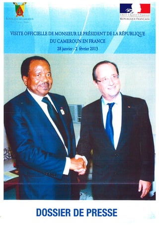 Dossier de presse Forum Cameroun-France