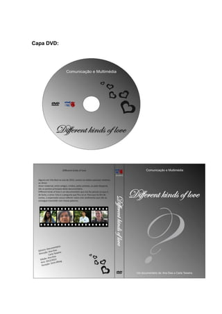 Capa DVD:
 