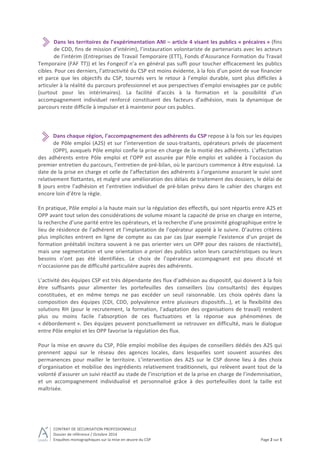  
	
  
CONTRAT	
  DE	
  SÉCURISATION	
  PROFESSIONNELLE	
  
Dossier	
  de	
  référence	
  /	
  Octobre	
  2014	
  
Enquête...
