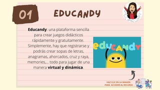 Educandy: crear juegos educativos fácilmente y gratis