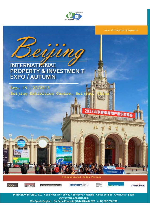 Inmobiliarias en Estepona GARU Real Estate en la Feria Internacional de