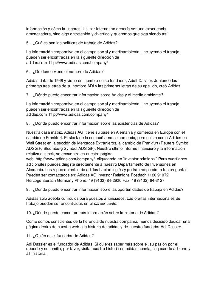adidas ofertas de trabajo adidas ofertas de trabajo