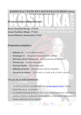 Dossier koshukai shinjo uechi agosto | PDF