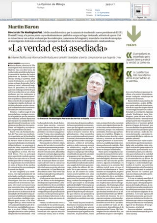 26/01/17La Opinión de Málaga
Málaga
Prensa: Diaria
Tirada: 3.721 Ejemplares
Difusión: 2.246 Ejemplares
Página: 29
OLÍTICA ...