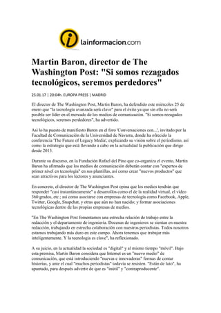 Dossier Martin Baron