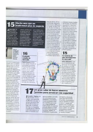 Dossier revista Emprendedores: Mejora como Emprendedor