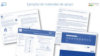 Ejemplos de materiales de apoyo
 