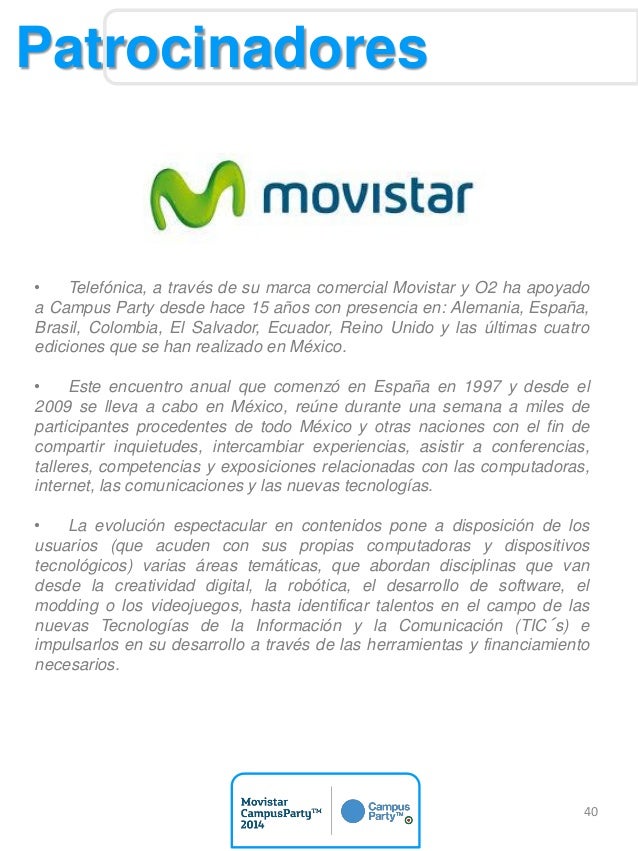 Dossier Movistar Campus Party México 2014