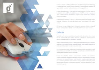 El Consorcio Fernando de los Rios (constituido por las ocho diputaciones provinciales andaluzas y
la Consejería de Empleo, Empresa y Comercio de la Junta de Andalucía) gestiona Guadalinfo, red
digital con sólido respaldo territorial y con el entorno virtual www.guadalinfo.es.
El portal www.guadalinfo.es es la red digital y on line de Guadalinfo, una red que cuenta en
Andalucía con cerca de 800 centros que dan servicio a los 692 municipios andaluces con
menos de 20.000 habitantes y a colectivos en riesgo de exclusión social en más de 60 puntos
de poblaciones mayores.
En permanente crecimiento, en el año 2015 la red Guadalinfo se abre a las Entidades Locales
Autónomas de Andalucía, 48 núcleos de población, para atender a unos 60.000 nuevos
usuarios.
2015 también es el año en el que el portal de Guadalinfo se renueva y adapta su imagen a
todos los cambios que la sociedad del conocimiento y de la innovación social demanda.
Evolución
Guadalinfo nació y creció con unos objetivos y su evolución ha sido constante. En su primera
fase con la apertura de centros públicos de acceso a internet para generar una mayor
vertebración entre el mundo rural y el urbano en Andalucía
Desde su comienzo se trabajó para lograr la alfabetización digital en Andalucía y hoy día se trabaja
desplegando en toda Andalucía su nuevo concepto de innovacion social, formación y empleo, que va
mucho mas allá de los objetivos marcados en una primera etapa.
Frutodeestaevoluciónydehacerlavisibletambiénenelentornovirtualyonlinecontamosyaconelnuevo
www.guadalinfo.es, una herramienta para acompañar y dar soporte a toda la red territorial de centros
Guadalinfo,dondelainnovaciónsocialeslaprotagonista
El nuevo www.guadalinfo.es permitirá a los usuarios/as de Guadalinfo no solo estar al día
de todos las novedades del proyecto, sino además interactuar personalmente con su centro
de referencia, inscribirse en actividades, recibir formación o acceder a Innycia, espacio en el
que incipientes emprendedores podrán realizar un viaje guiado desde su idea a un proyecto
concreto y viable, recibiendo en cada fase la información, formación, asesoramiento y apoyo
de mentores y expertos.
2
 