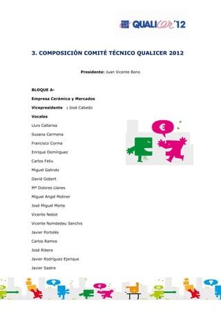 Presentacion Comité Técnico QUALICER 2012 19may2011