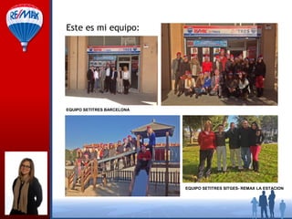 Este es mi equipo:

EQUIPO SETITRES BARCELONA

EQUIPO SETITRES SITGES- REMAX LA ESTACION

 