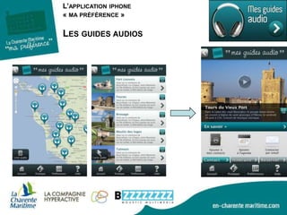 L’application iphone« ma préférence »La suggestion d’activités