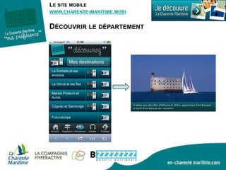 Le site mobilewww.charente-maritime.mobi