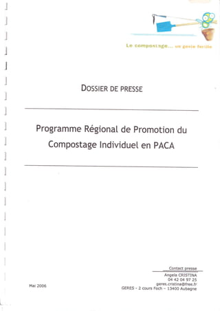 Dossier programme régional compostage