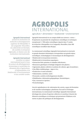 Dossier Agropolis International n° 20 "Changement climatique : impacts et adaptations" - février 2015