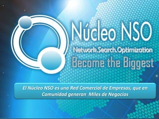 El Núcleo NSO es una Red Comercial de Empresas, que en
         Comunidad generan Miles de Negocios
 