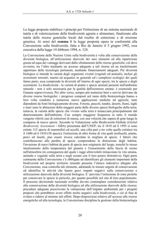A.S. n. 1728 Articolo 2
26
Il Piano nazionale sulla biodiversità di interesse agricolo - elaborato dal
Ministero delle pol...