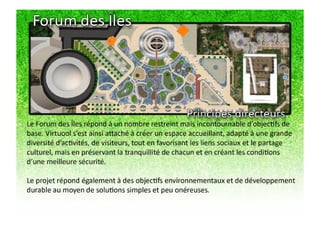 POURQUOI TU COURS et le JARDIN DES HALLES (dossier gagnant du concours second life)