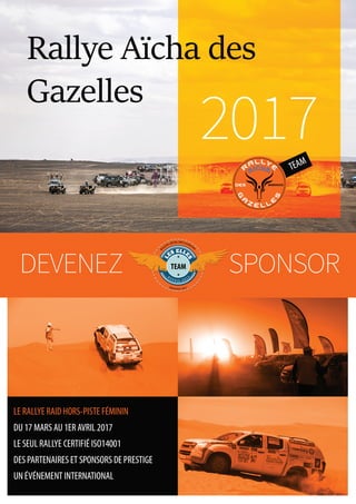 Dossier sponsor rallye aicha des gazelles 2017