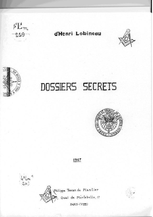 Dossiers Secrets D Henri Lobineau 4 Lm1 249